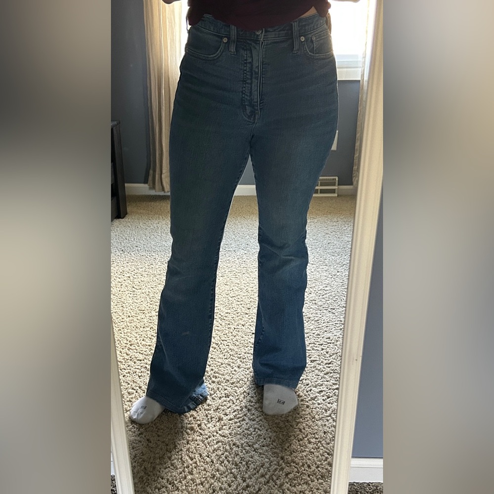 Madewell high rise skinny flare jeans